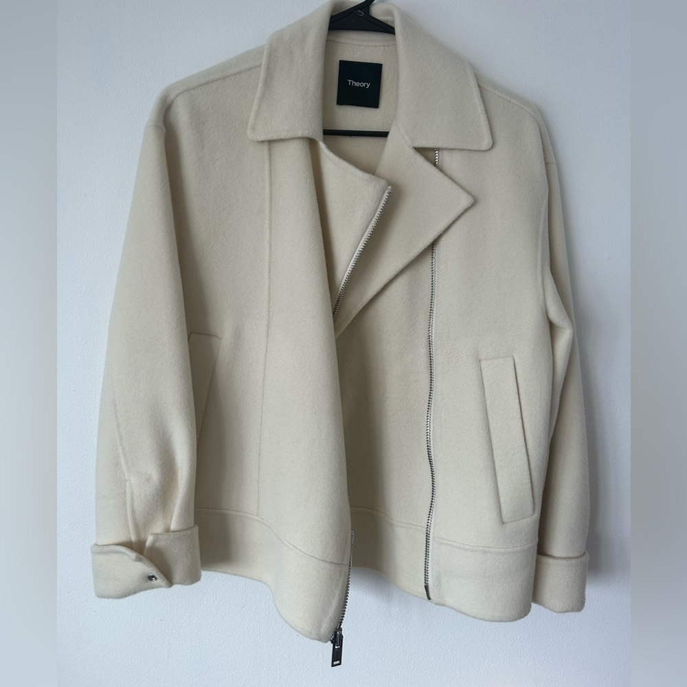 Theory Wool/Cashmere Motor Jacket size P